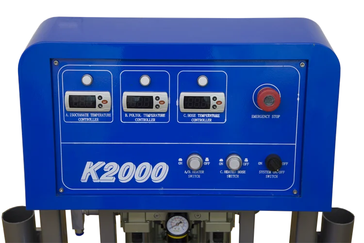 K2000 Factory Outlet Pneumatic Two Component Pu Spray Foam Polyurethane Insulation Injection Spraying Machine