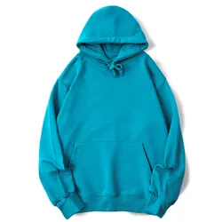 Donice 15 colors Mint Green Beige Cotton Blend 350gsm French Terry Unisex Pullover Blank Hoodies Heavyweight Oversized Hoodies