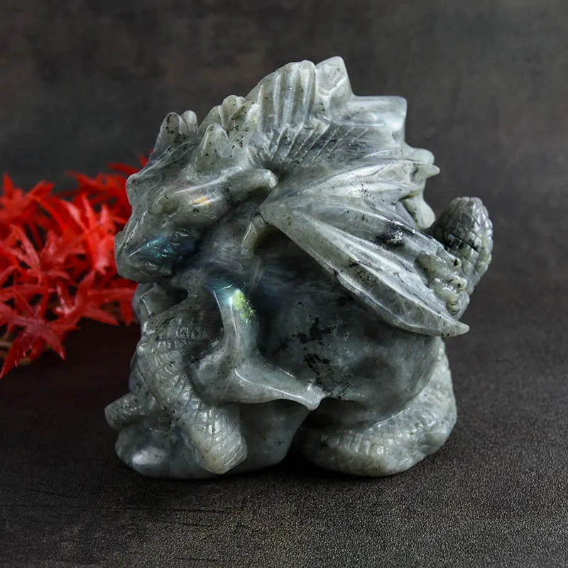 High Quality Crystal Obsidian Skulls Hand Carved Skulls With Snake Carved