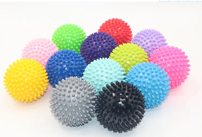Wholesale hard Point Spiky Massage Ball PVC material massage Hand Foot the whole