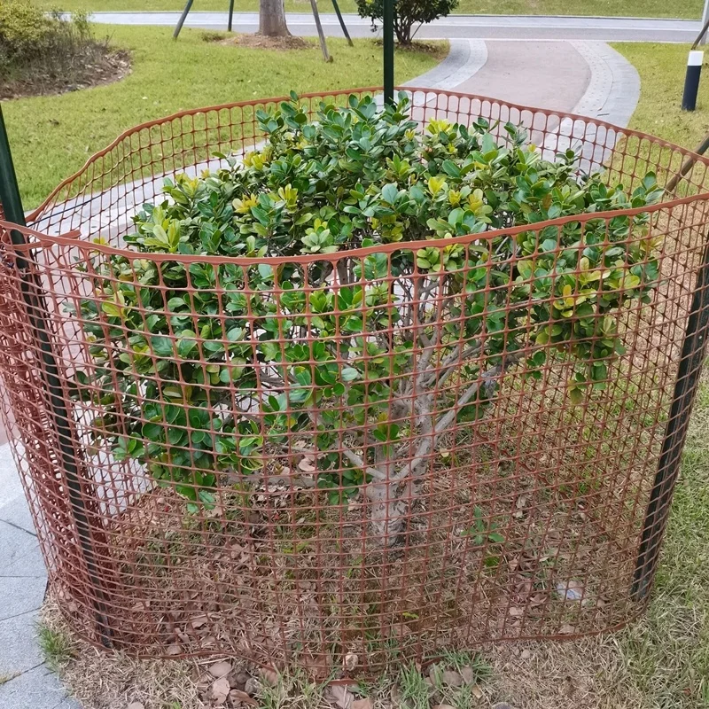 durable orange plastic safety barrier mesh garden fence