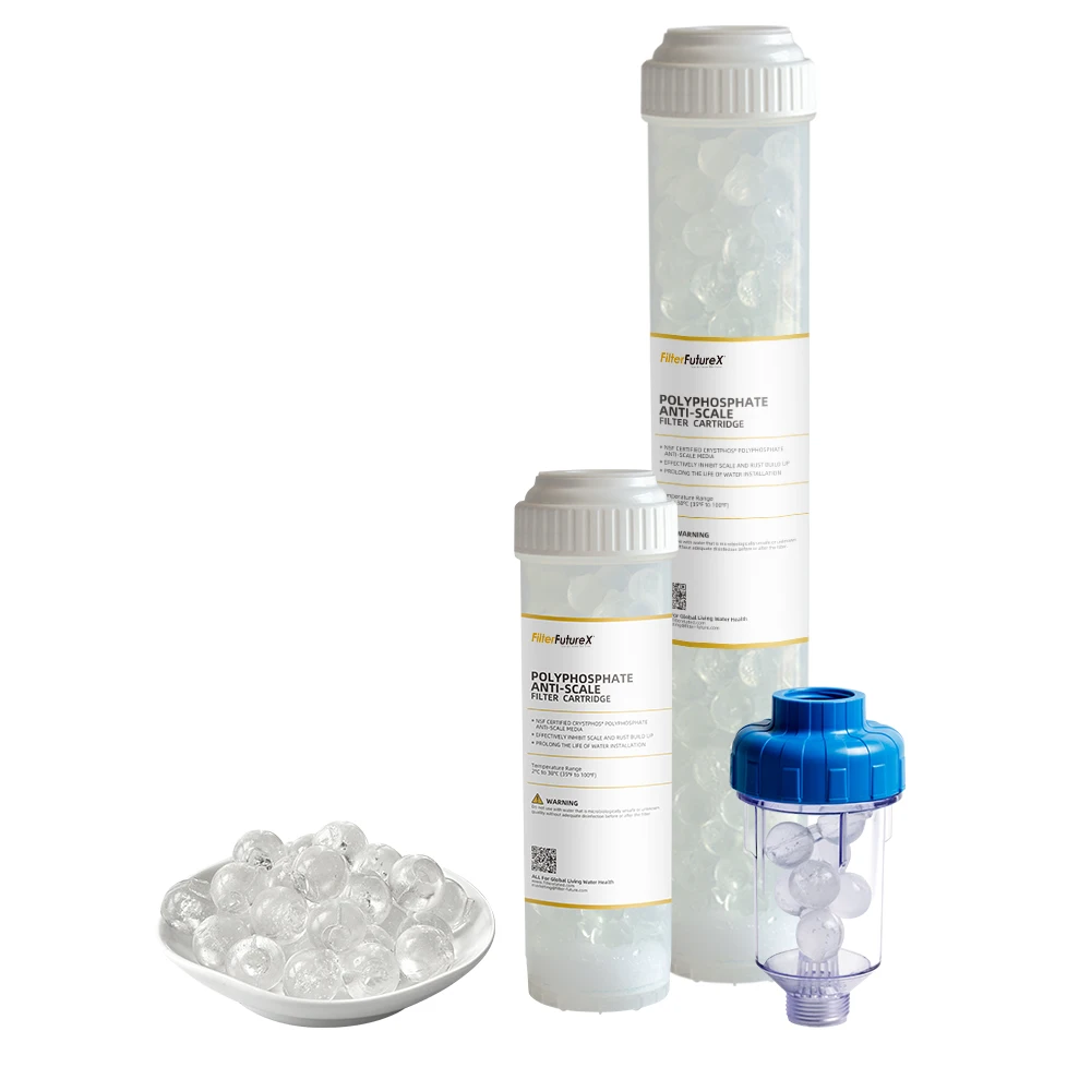 Bio Filter Cartridge polyphosphate crystals siliphos balls water filter cartridge for home use