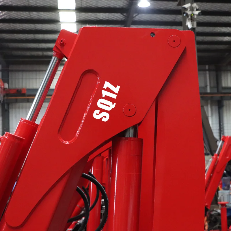 1 Ton Crane Truck Knuckle Boom Lift Truck Mounted Crane Hydraulic telescopic arm for car trailer