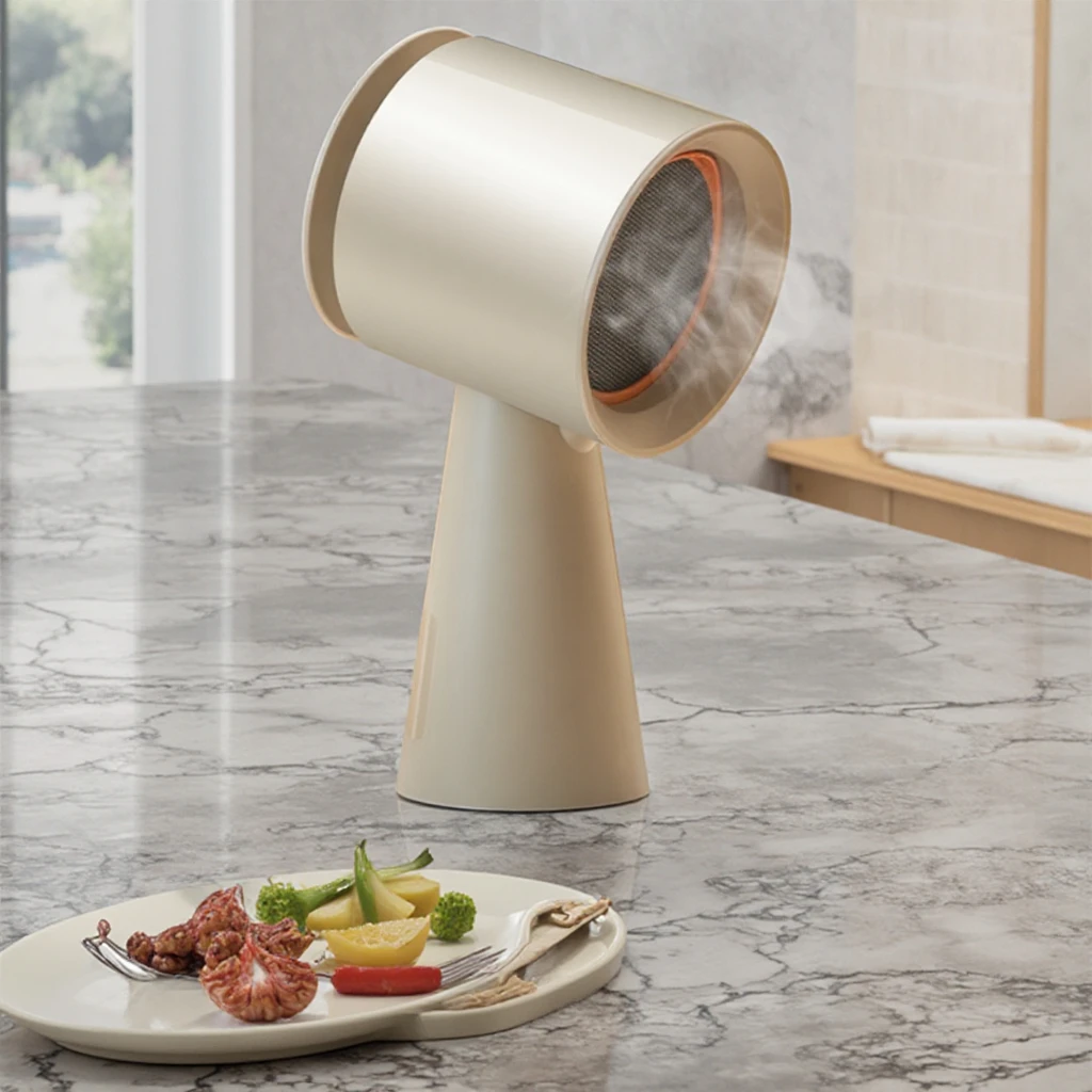 Table Top Exhaust Fan Mini Portable Extractor Hood Modern Luxury Kitchen Desktop Range Hood