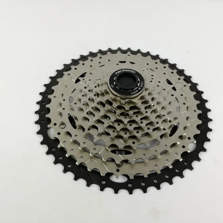 Велосипедный маховик RACEWORK 2021, 10 скоростей, серебристый, 11-46T / 11-50T