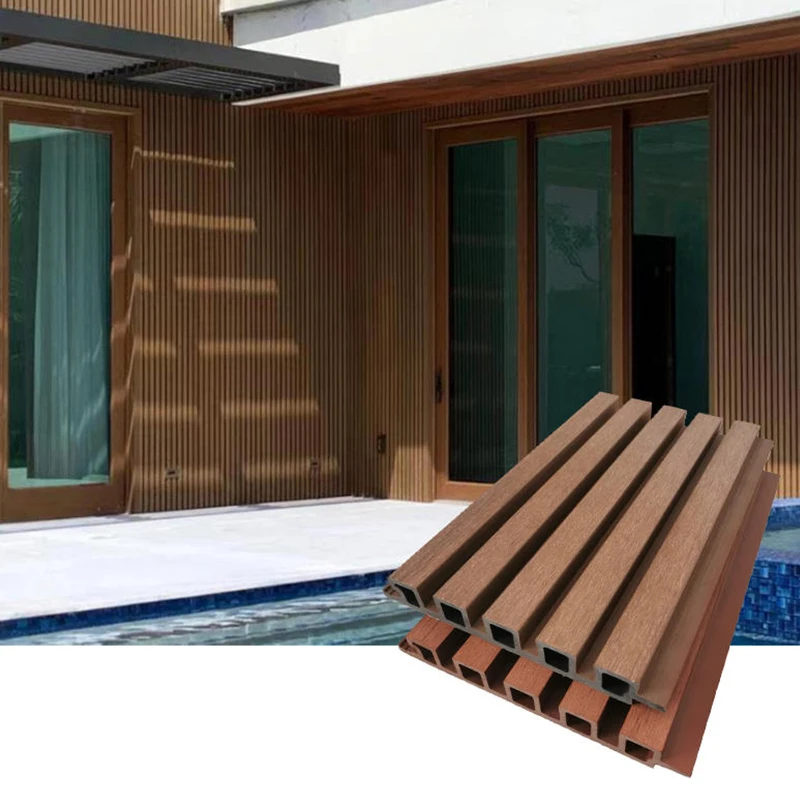 Good Quality Siding Exterior 3d Wall Cladding Panel Waterproof And Fireproof PVC Wood Wall Panels