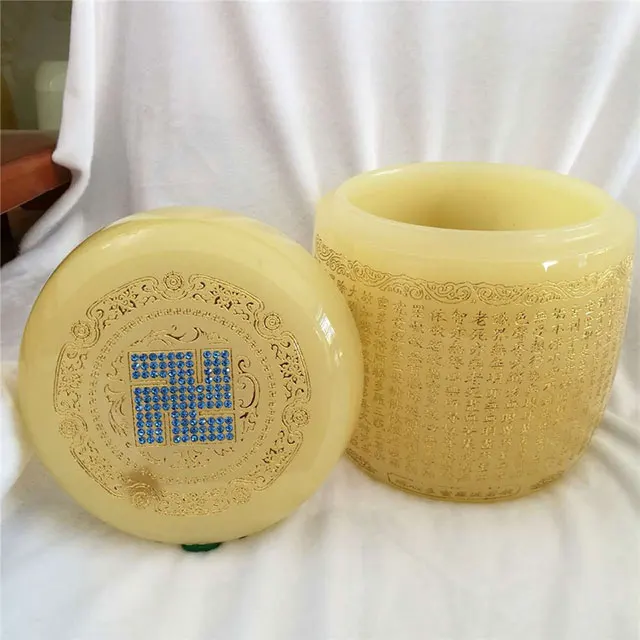 
Wholesale Hot Sale Jadestone Marble & Onyx Square Cremation Urn 