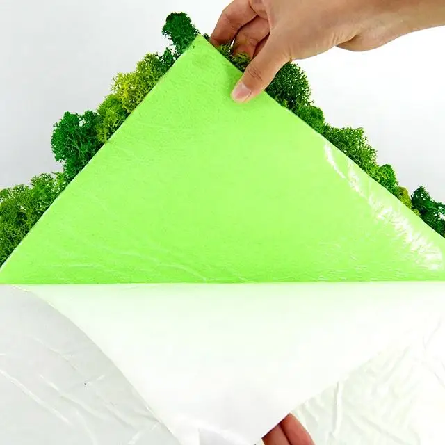 Wholesale Natural Green Stabilized Reindeer Moss Preserved Moss Panel For Decorative Wall