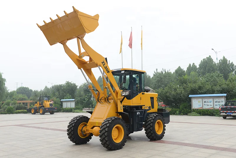 1.8t Mini Articulated Wheel Loader ZL18F with Yunnei Engine Front End Loader With Single Joystick Mechanical Pilot Control