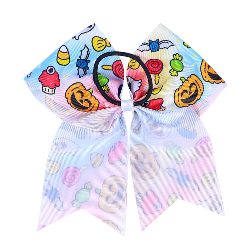 New Girls Halloween Series Bow Scrunchie Hair Ties for Girls