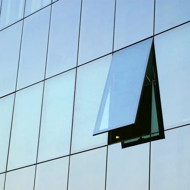 Glass building exterior curtain wall window price unitized system aluminum glass curtain wall