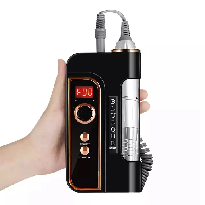 35000rpm Professional Portable Electric Acrylic Nail Tools Kit Cordless Nail Drill Machine with Rechargeable Power Bank