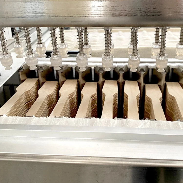 High speed disposable wooden spoon molding machine wooden cutlery making machine India
