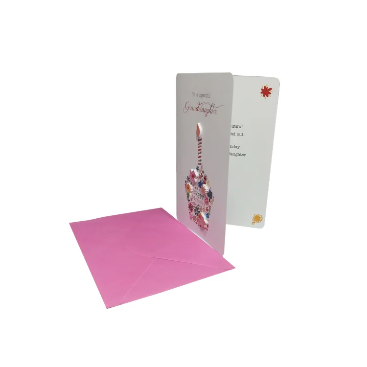 
Fashionable Design Customized Printed Children Cute Pattern Card Greeting Card For Happy Birthday 