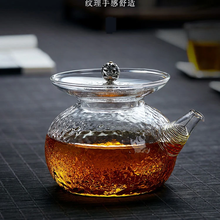 
Borosilicate fire resistant glass teapot for teas 