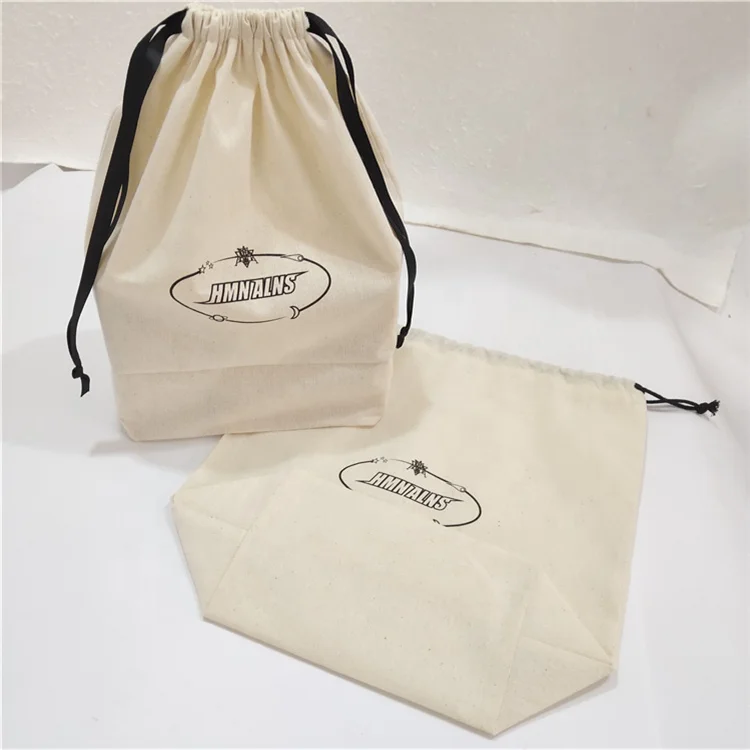 Chuanghua Customized Cotton Packaging Dust Bags For Handbags Luxury Custom Cotton Bag Drawstring With Bottom