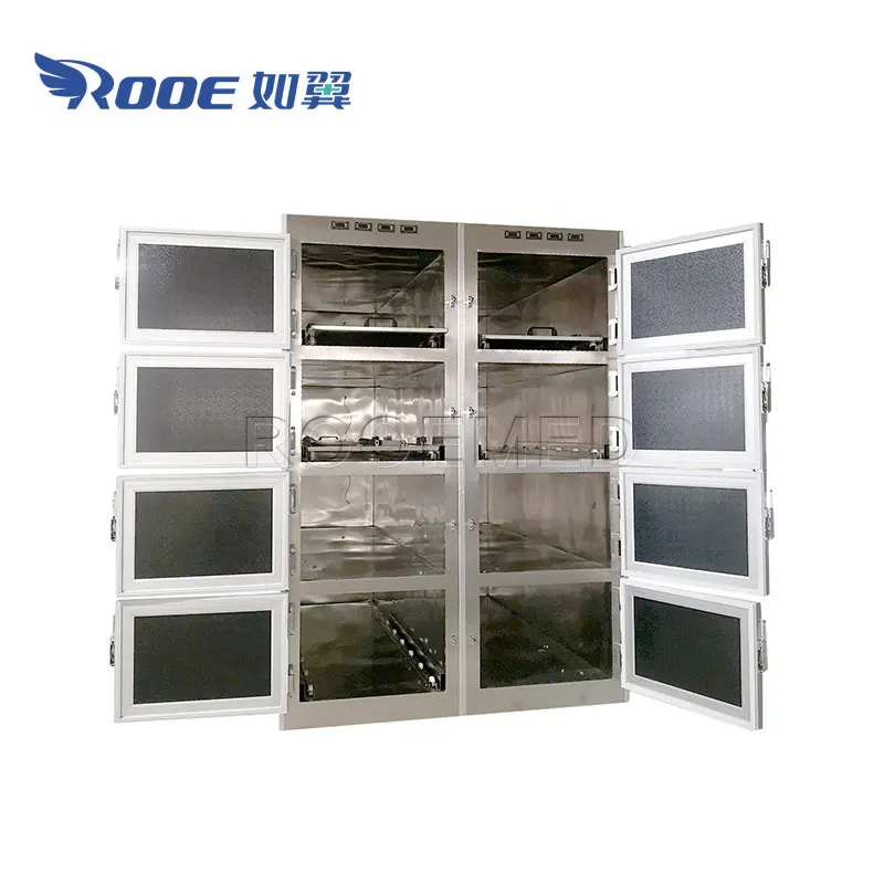 GA308 Funeral Device 8 Rooms Dead Body Storage Morgue Freezer Refrigerator
