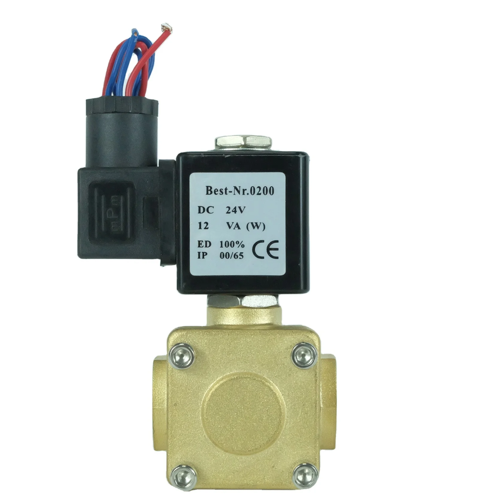 DKV 0927 Brass Solenoid Valve for Air Water Oil EPDM Normally Closed Diaphragm Solenoid Valve 12V/24V/110V/220V AC