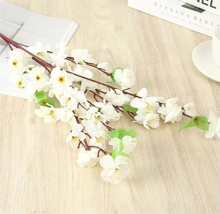 Wedding Table Centerpieces Artificial Peach Cherry Blossom Flowers Home Decor Long Branch Peach Blossom