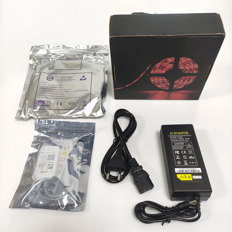 24V питание интеллектуальная беспроводная (Wi-Fi) голосовой контроль) Светодиодная лента с usb-питанием платы для ТВ-подсветка музыки полосы света RGB 30led м 5 м/Лот Белый SMD5050