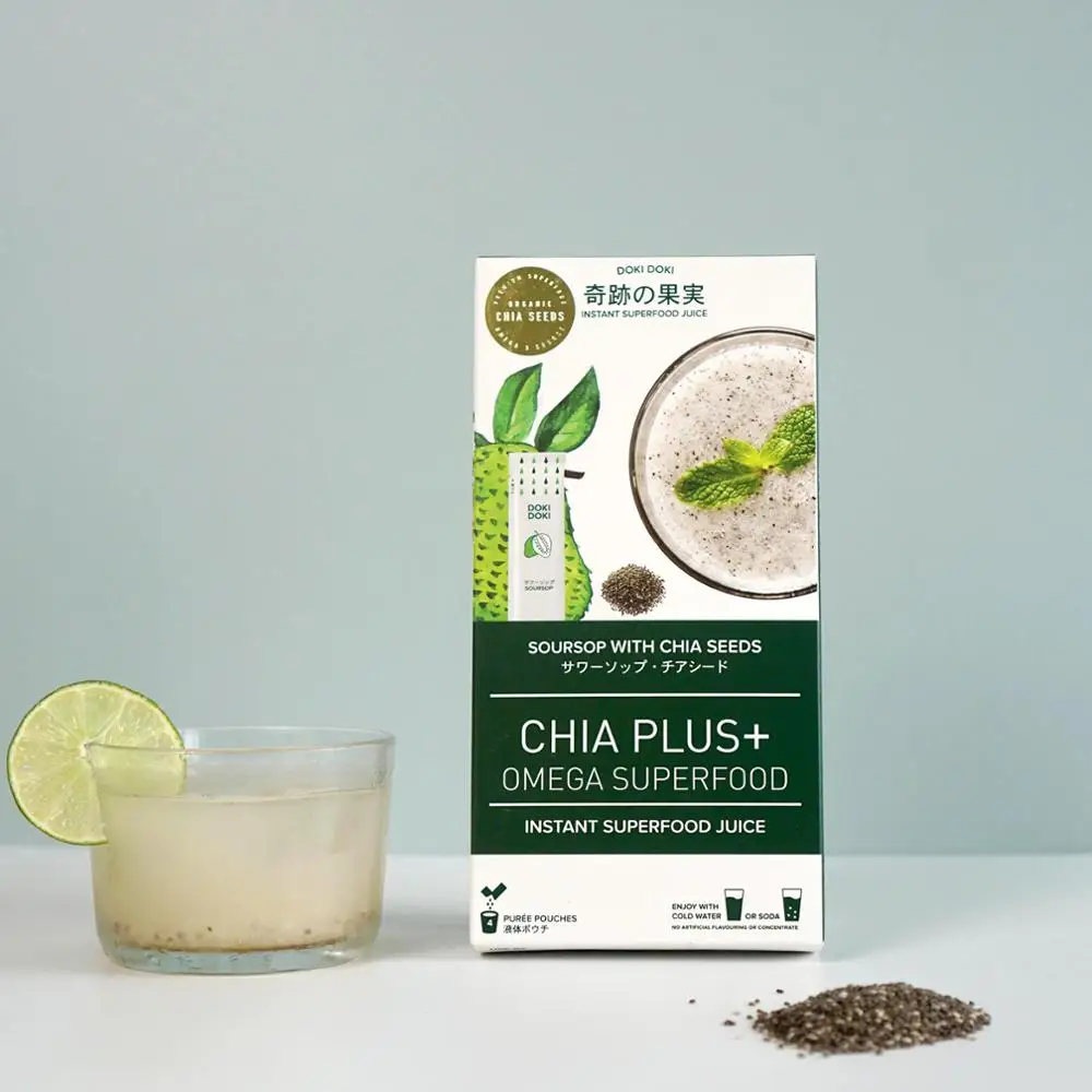 
Omega Drink - Soursop with Chia Seeds High in Fibre and Omega 