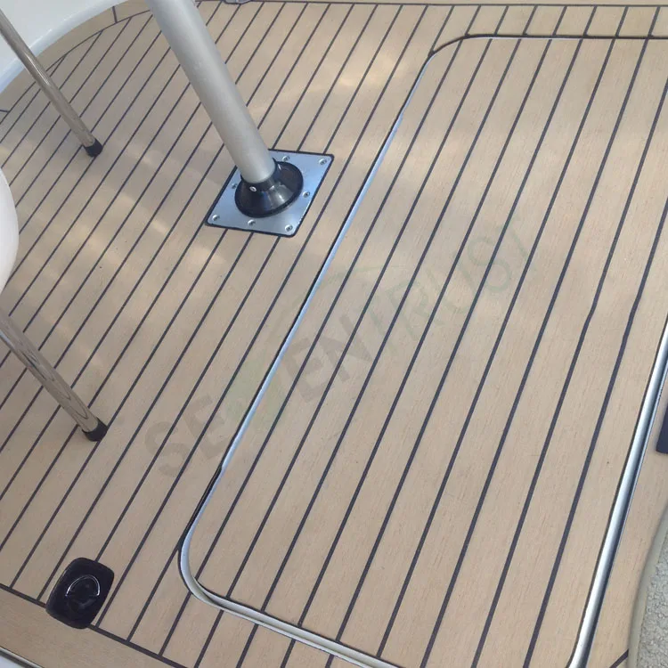 PVC marine synthetic teak deck 100% PVC material ship soft deck