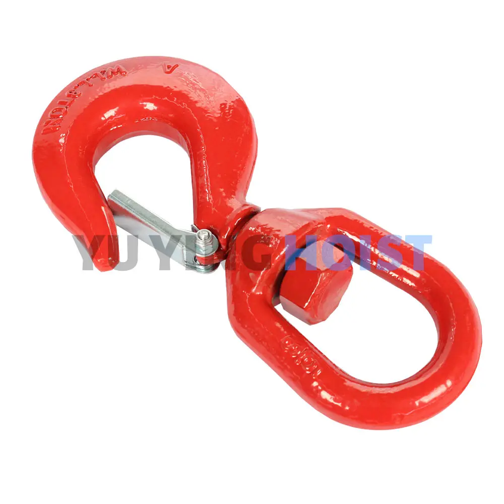 Heavy Duty Lifting Sling Hook Rotary Self Locking Safety Hook