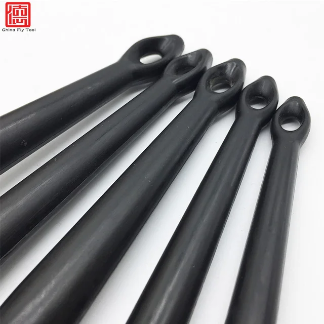 CTCC024 Wholesales Solid Plastic Handle  5PCS pig bristle car detailing brush