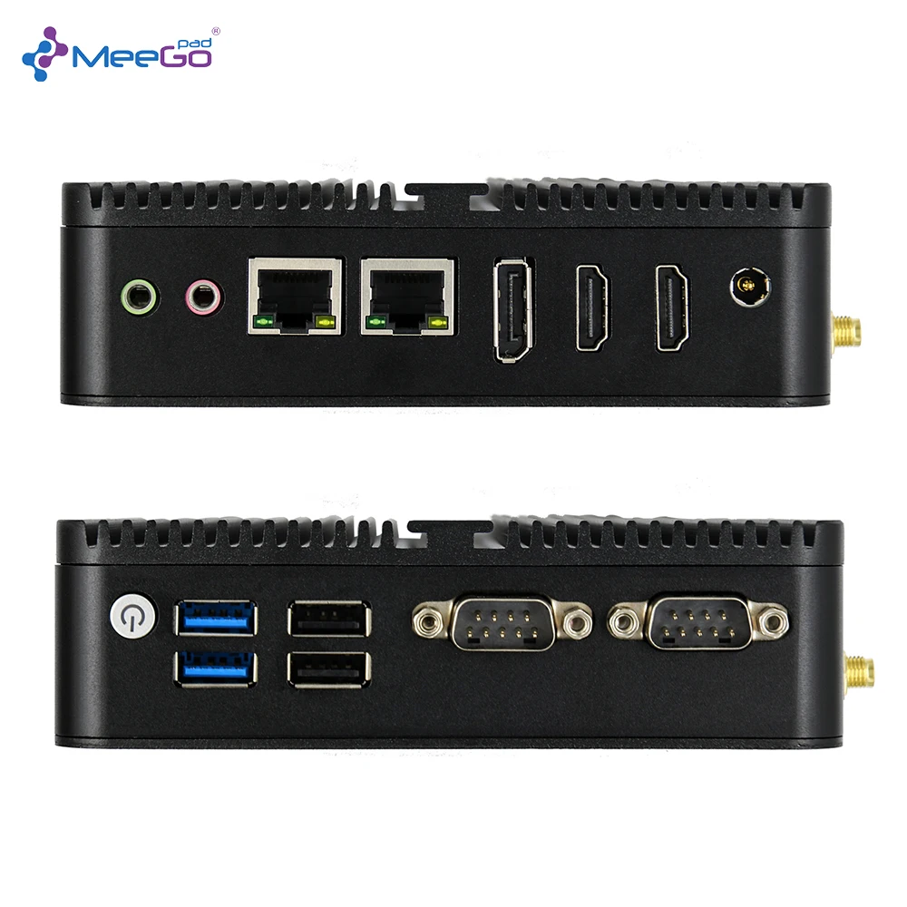 New box pc C2D windows 7/8/10/11 3 display ports 2 Hd& 1DP  Linux quad core auto boot diskless J6412 J6413 industrial mini pc
