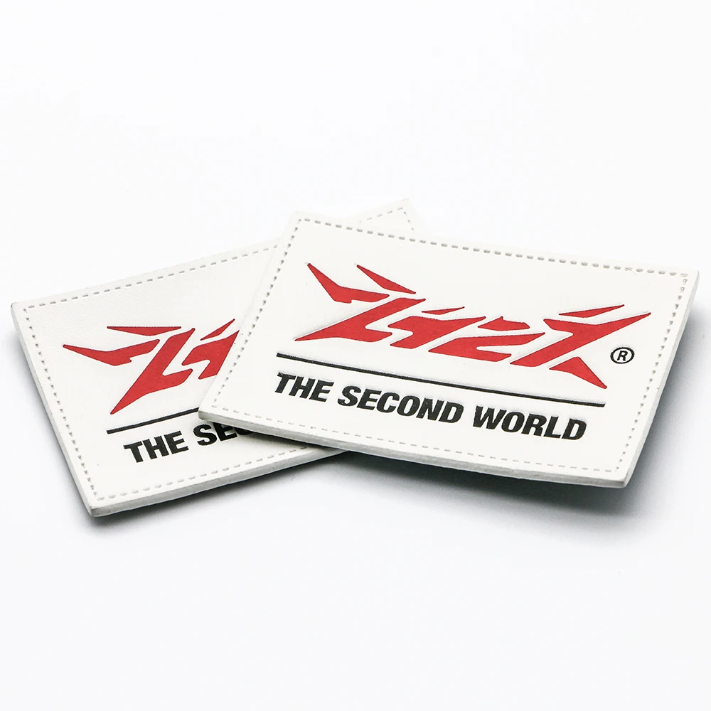 New Made Fashion Style Leather metal Patch Label with Best Design coconut 3d logo embroidery patches