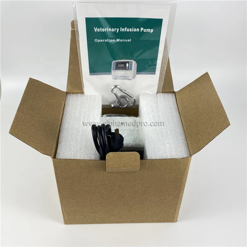 Medical Pet Portable LCD Touch Screen Intravenous Veterinary Infusion Pumps Iv Drip Infusion Pump eB12