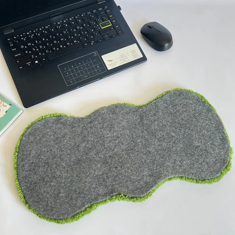 Desk Accessories Keyboard Arm Rests Green Lawn Wrist Pad Office Wrist Support Rest for Computer Keyboard