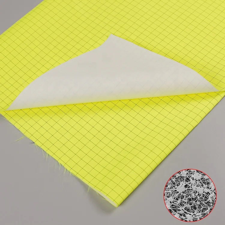 Новое поступление, Водонепроницаемая дышащая саржевая ткань HV Yel, ламинированная ткань с мембраной из ПТФЭ для безопасной одежды