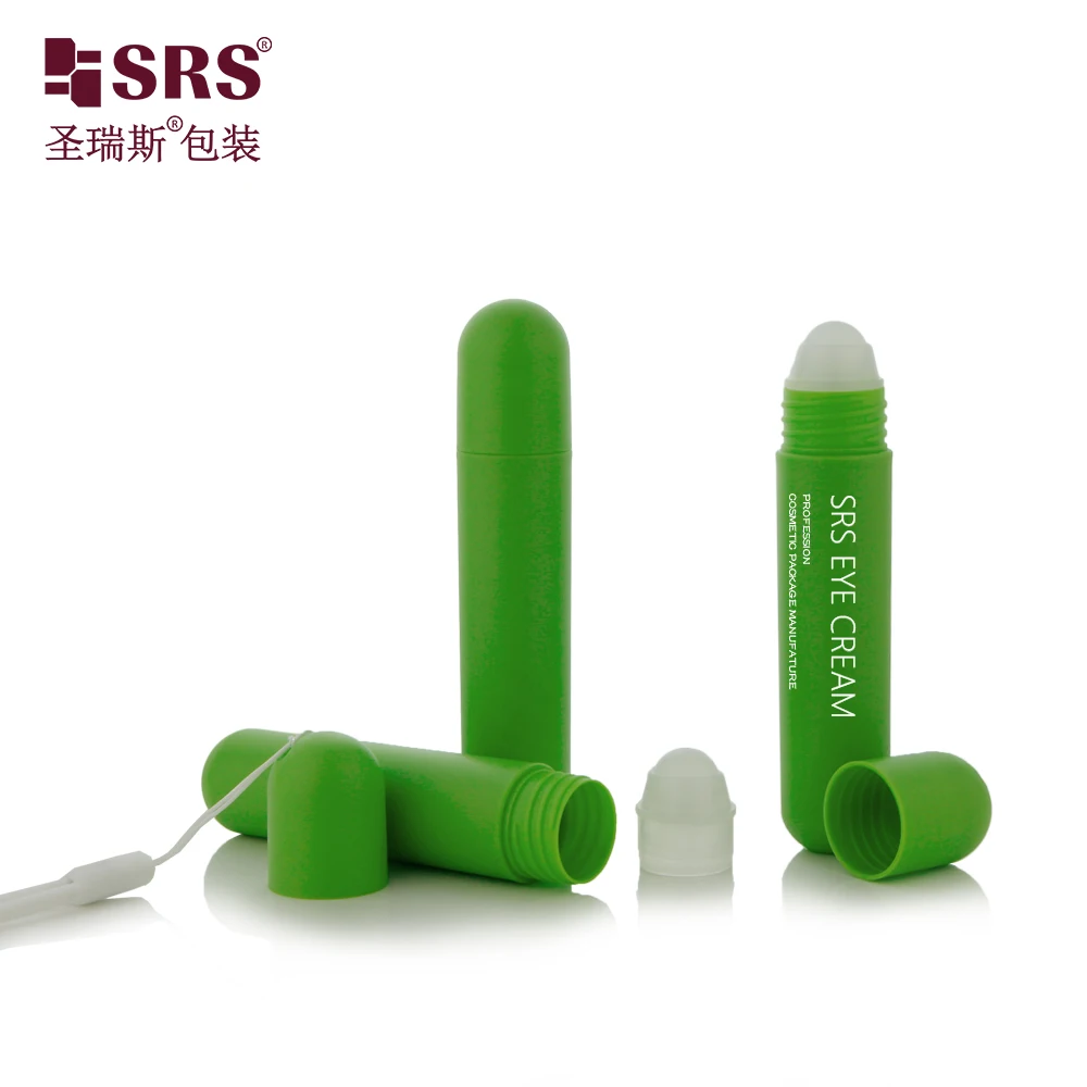 SRS 25ml Matte Round Cap Round Bottom Bottle Custom Color PP PCR Roll On Bottle