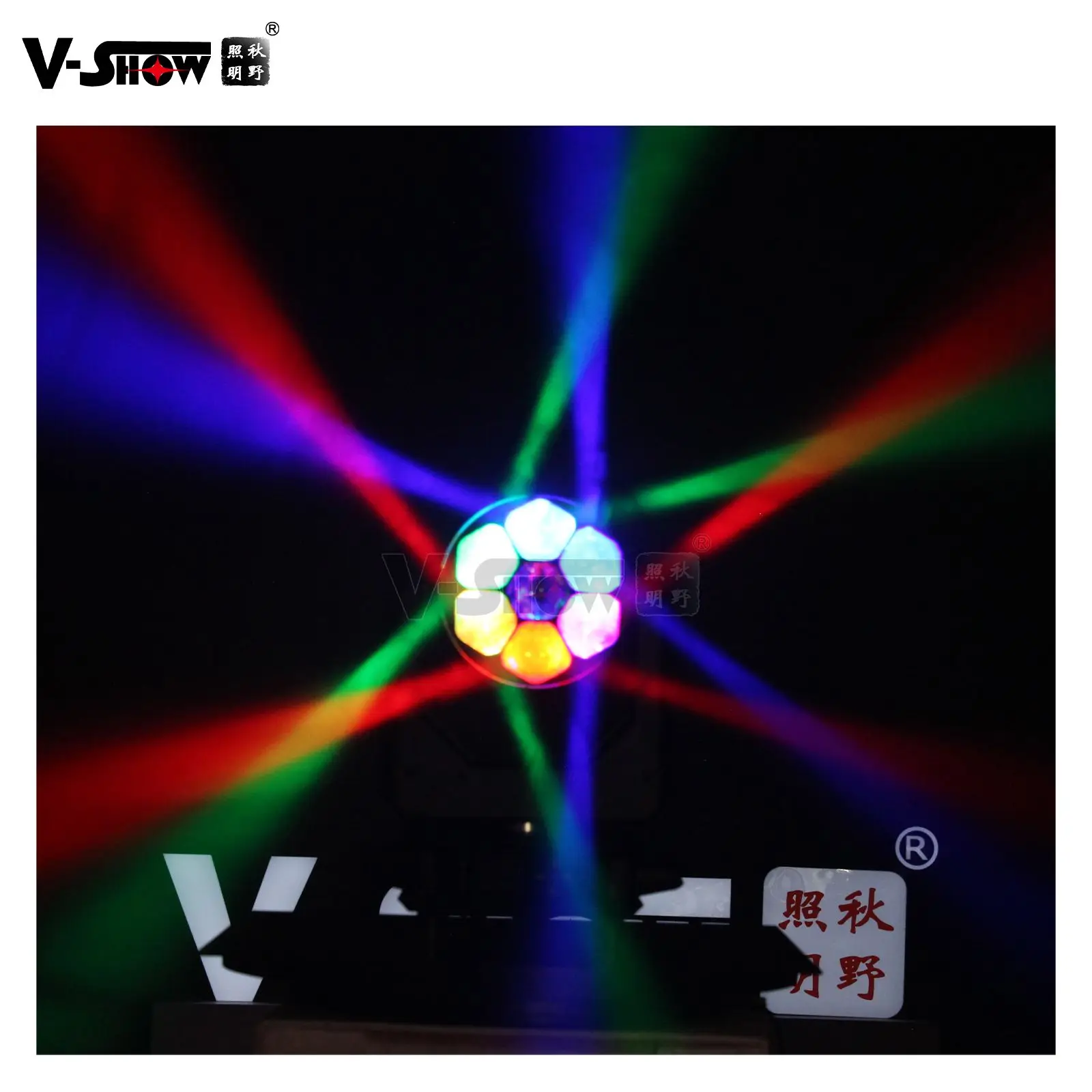 VSHOW R740L 7*40w LED Beam Zoom Wash Moving Head Stage Light DMX Control Mode DJs Discos Lighting For Nightclubs Parties