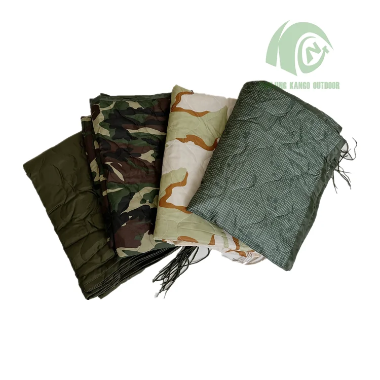 Kango Tactical Portable Woobie Blanket Water-resistant Poncho Liner for Camping and Picnic