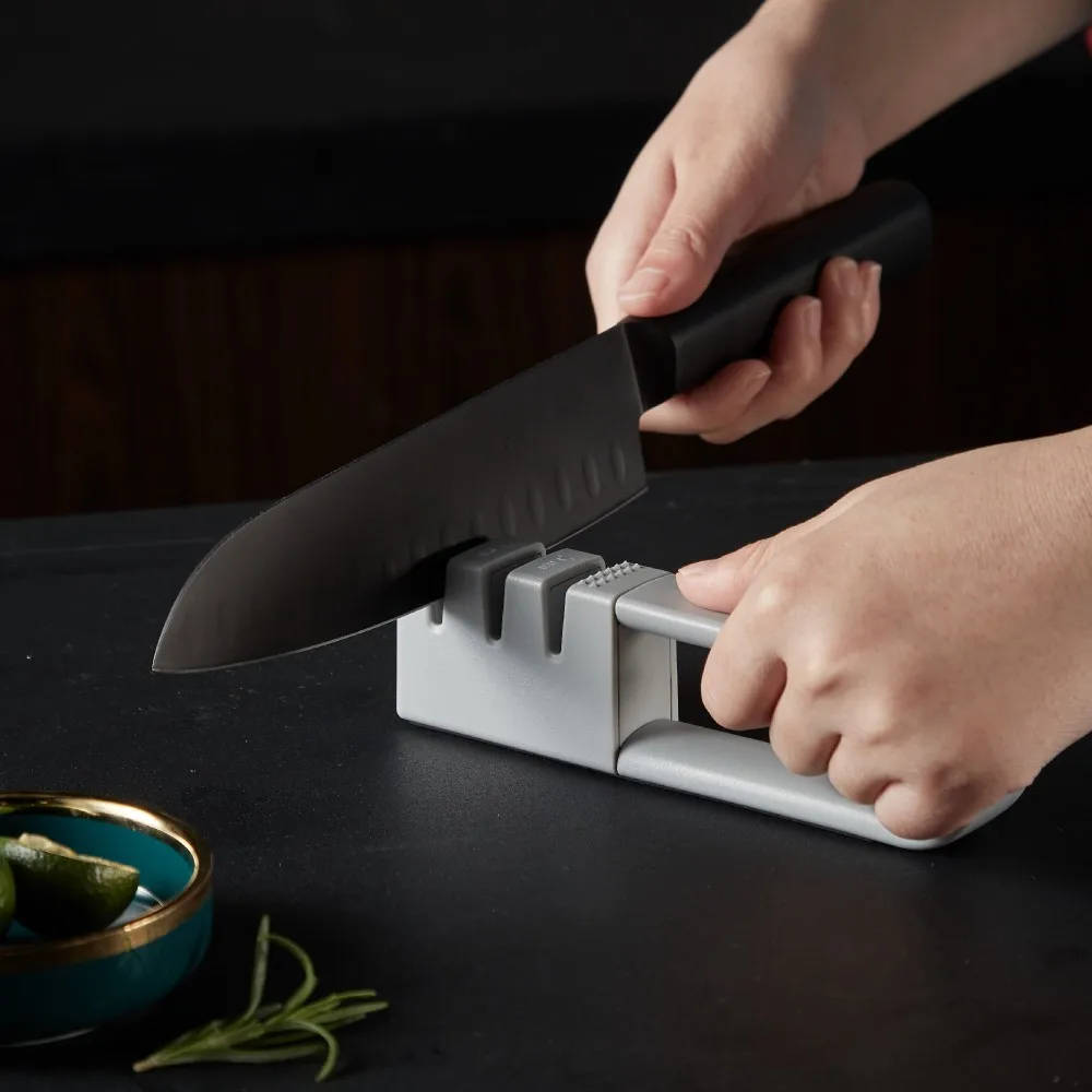 Outdoor Camping Portable Pocket Knife Sharpener Grinder Tool Mini U Handle Kitchen Knife Sharpening Machine