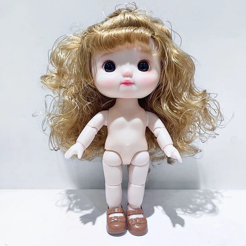 Новая милая кукла 22 см телесного цвета BJD подходит для DIY макияж игрушки с различными выражениями лица продажи