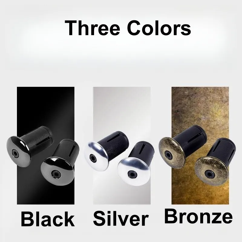 Bicycle Aluminium Alloy Road Mountain Bike Expanding Handlebar Plug Bar End Locking Cap Fit for Inner Dia. of 1.75CM-2.3CM