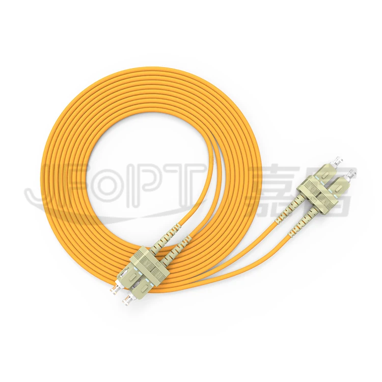 Multi mode fiber optical jumper cable duplex 3.0mm PVC LSZH OM3 patch cord SC connector