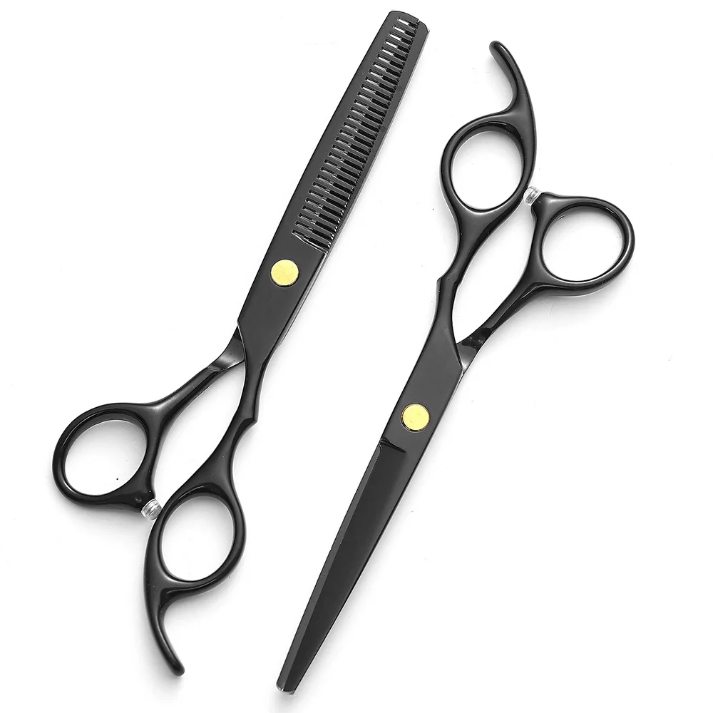 Professional Hair Cutting Scissors Set 440C Stainless Steel-Hairdressing Thinning/Texturizing Shears for Barber/Hairdresser