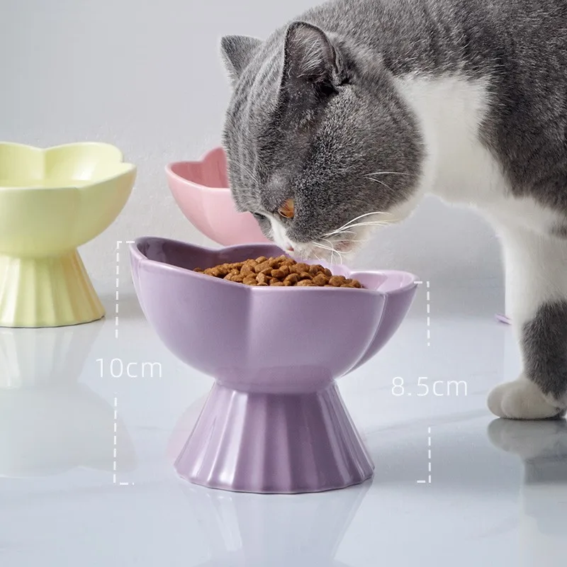 UFBemo wholesale Hot Sale Ceramic Pet Feeding Bowls Elevated Dog Cat Food Bowl Pet Water Bowl