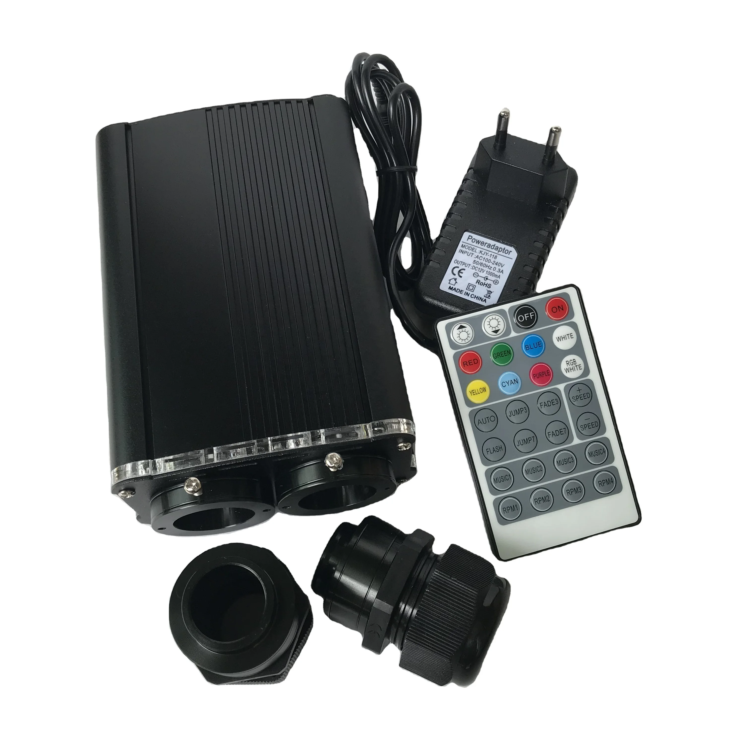 18W RGBW fiber optic light engine with double head