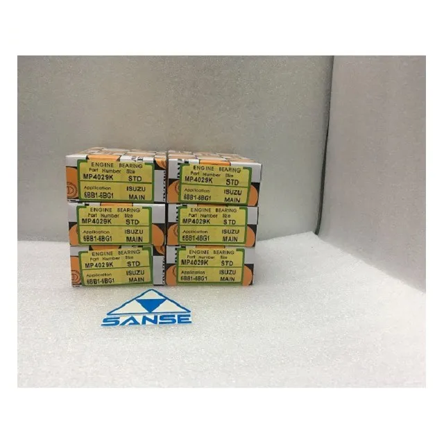 Подлинный подшипник двигателя daido miba 6BB1 6BG1 подшипники экскаватора