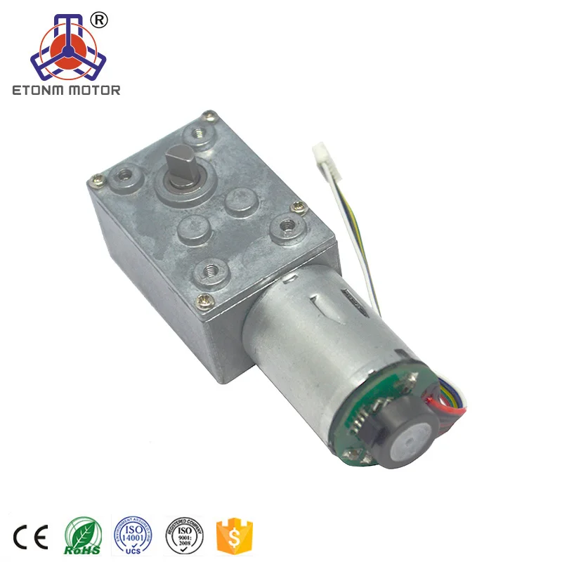3-210 rpm 12 V 24V With Encoder Mini Electric 6V 90 Degree Gearbox Motor