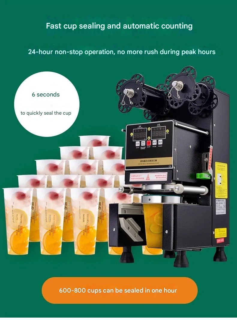 sealing machine cups 6s fast cup sealing no dripping cup filling and sealing machine automatic