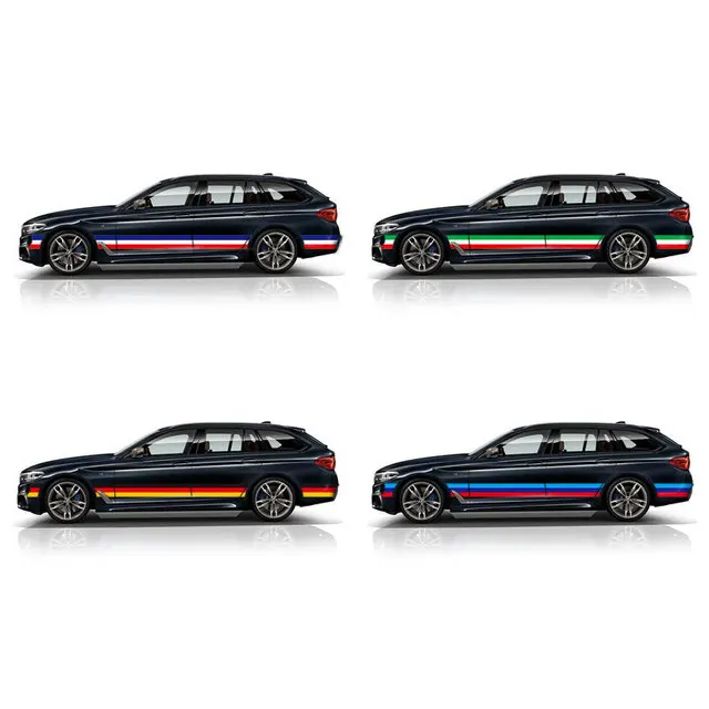 Car Sticker 1 PC/Lot BMWColored Germany Italy French Russia National Flag Sticker Body Vinyl Decal For BMW M3 M5 M6 E46 E92