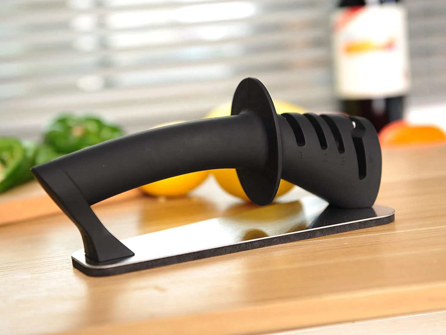 professional 4 Stage Pull Through kitchen Knife Sharpener