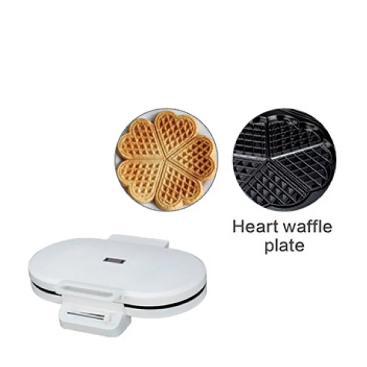 Two Slices Round Electric Waffle Machine for Home Use Automatic With Optional Plate