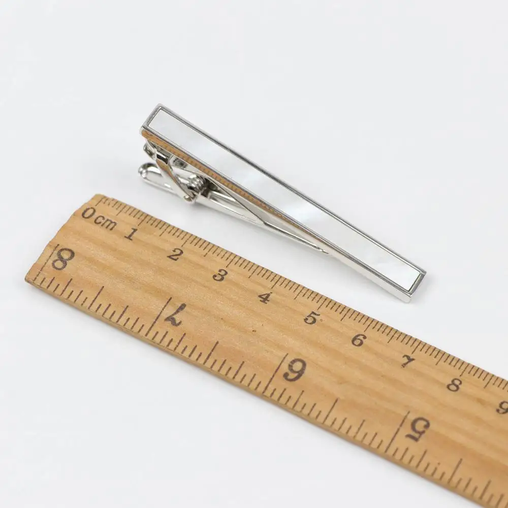 Normal Jewelry Cute Glass Metal Ties Clips Gentlemen Classy Necktie Tie Clip Pin Shell Clamp High Quantity